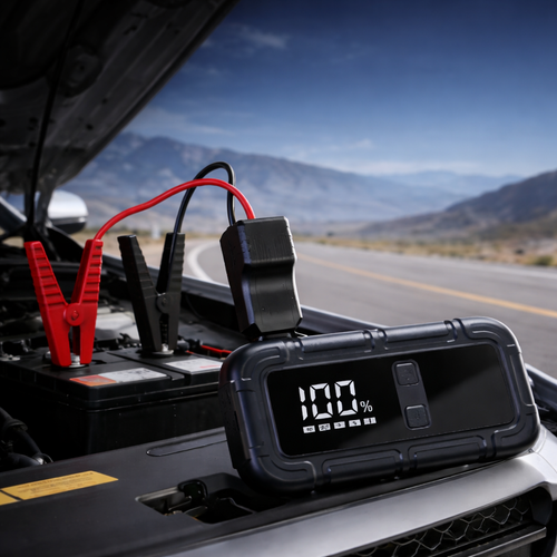 Przenośny Booster Samochodowy 4000A + Powerbank