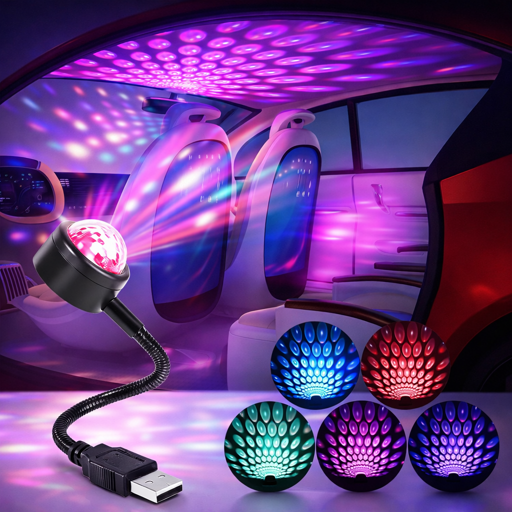Projektor gwiazd USB do auta